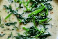 resep bobor bayam santan instan